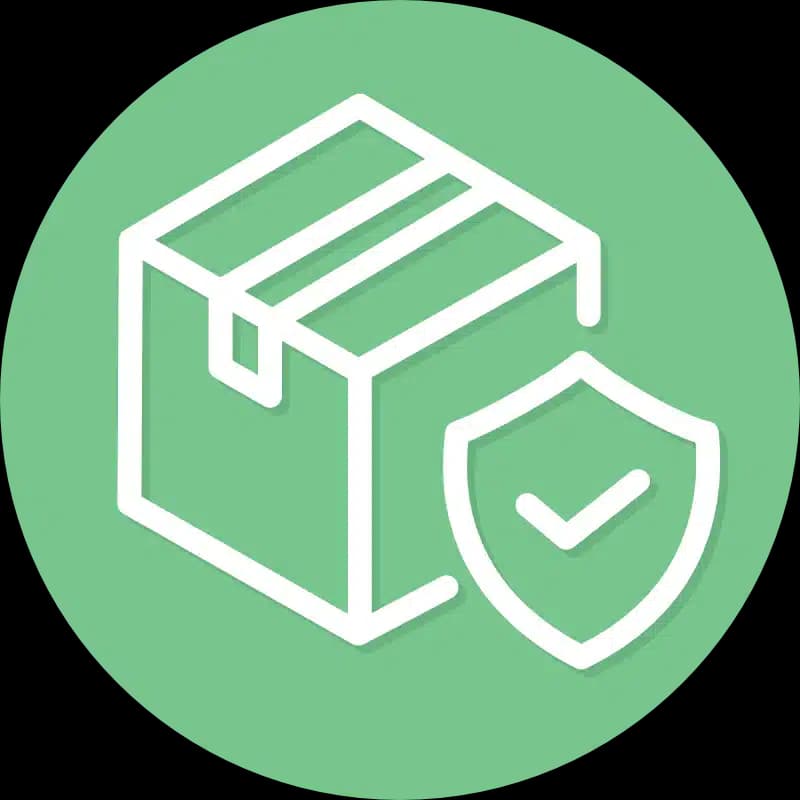 Shipping Protection graphic ensuring safe delivery of THC products